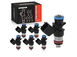 Fuel Injector Kit; Set of 6; Black (11-17 3.6L Challenger)