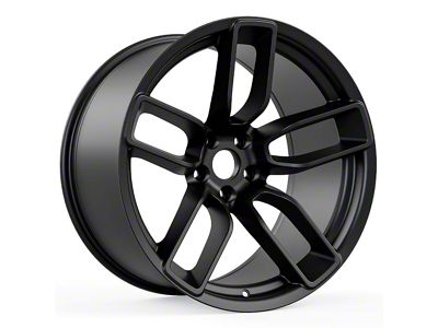 Hellcat Redeye Style Matte Black Wheel; Rear Only; 20x10.5 (08-23 RWD Challenger, Excluding Widebody)