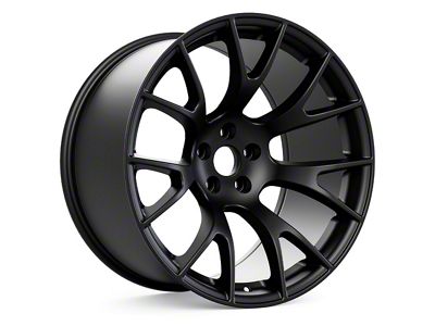 Hellcat Style Matte Black Wheel; 20x11; -2.5mm Offset (18-23 Challenger Widebody)