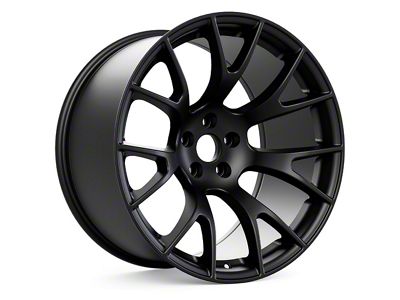 Hellcat Style Matte Black Wheel; 20x11 (18-23 Challenger Widebody)