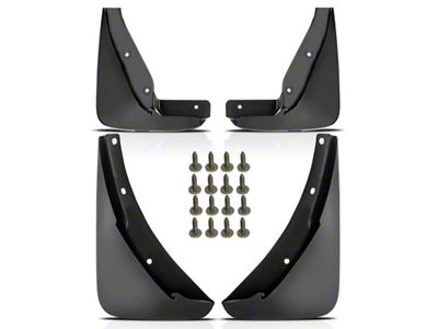 Mud Flap Splash Guards; Front and Rear (15-23 Challenger, Excluding Widebody)