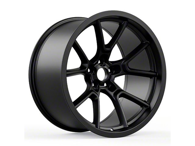 Redeye Demon Style Matte Black Wheel; 20x9 (11-23 RWD Charger, Excluding Widebody)
