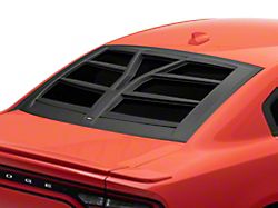 Torch Rear Window Louvers; Matte Black (11-23 Charger)