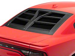 Torch Rear Window Louvers; Satin Black (11-23 Charger)