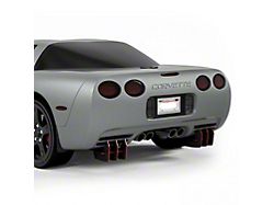 Centa VR2 Rear Diffuser; Satin Black Vinyl (97-04 Corvette C5)