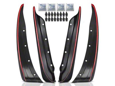 Mud Flap Splash Guards; Front and Rear (05-13 Corvette C6 Base)