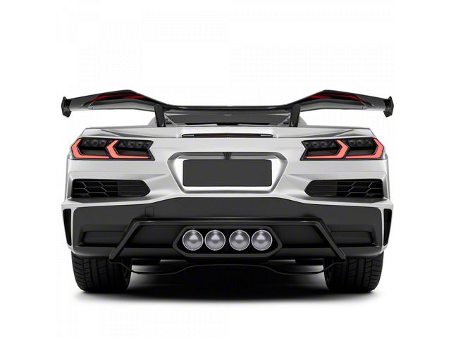 Corvette Z06 Style Rear Diffuser with Pipe (20-26 Corvette C8 Stingray ...