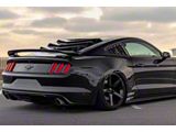 Bakkdraft Quarter Window Louvers; Matte Black (15-23 Mustang Fastback)