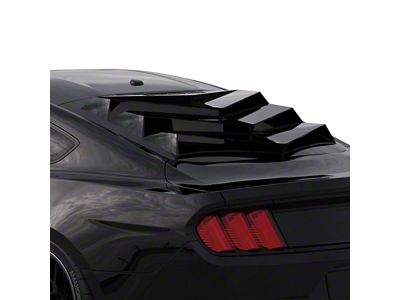 Bakkdraft Rear Window Louvers; Matte Black (15-25 Mustang Fastback)