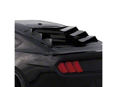 Bakkdraft Rear Window Louvers; Matte Black (15-24 Mustang Fastback)