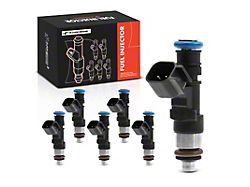 Fuel Injector Kit; Set of 6; Black (05-10 Mustang V6)