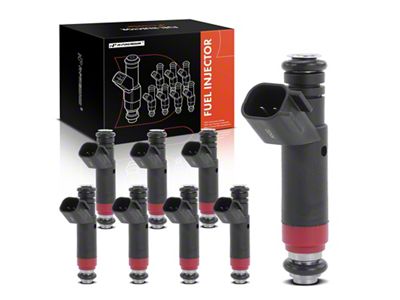 Fuel Injector Kit; Set of 8; Black (05-08 Mustang GT)