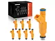Fuel Injector Kit; Set of 8; Yellow (86-95 5.0L Mustang)
