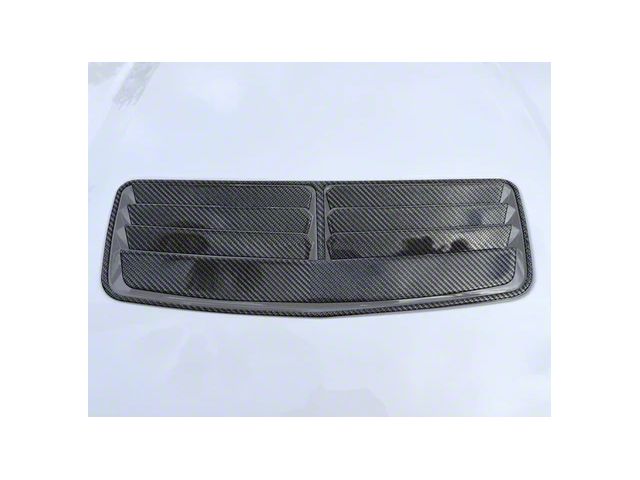 Hood Vent Accent Trim; Carbonized Gray (2024 Mustang GT, Dark Horse)