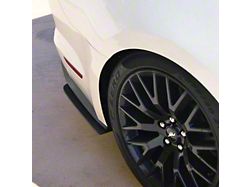 Rear Extensions; Matte Black (18-23 Mustang GT w/ Performance Pack)