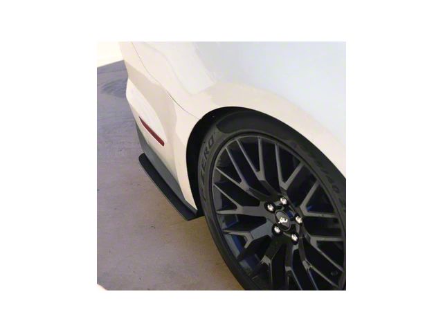 Rear Extensions; Matte Black (18-23 Mustang GT w/ Performance Pack)