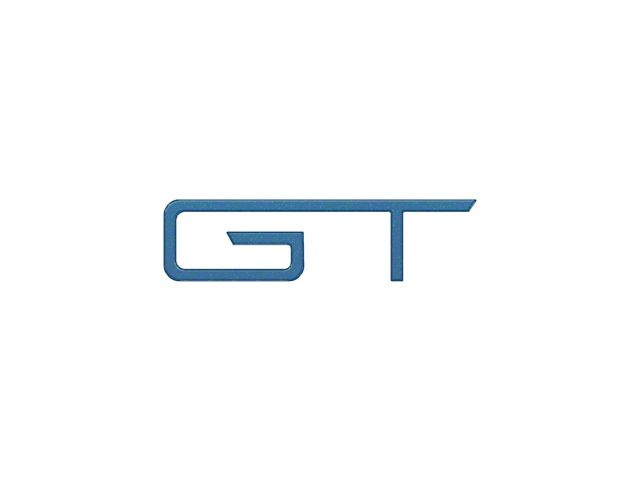 Rear GT Emblem Inserts; Atlas Blue (2024 Mustang GT)