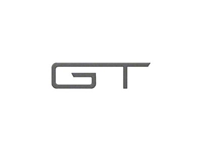 Rear GT Emblem Inserts; Carbonized Gray (2024 Mustang GT)