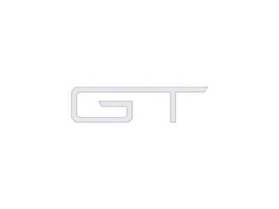 Rear GT Emblem Inserts; Gloss White (24-25 Mustang GT)