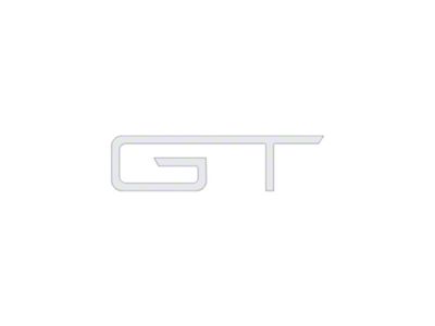 Rear GT Emblem Inserts; Gloss White (2024 Mustang GT)
