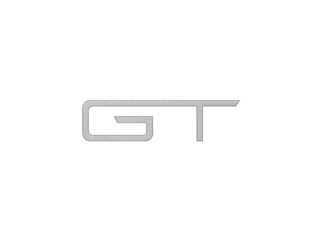 Rear GT Emblem Inserts; Iconic Silver (2024 Mustang GT)
