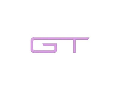 Rear GT Emblem Inserts; Lavender Purple (2024 Mustang GT)