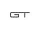 Rear GT Emblem Inserts; Raw Carbon Fiber (2024 Mustang GT)