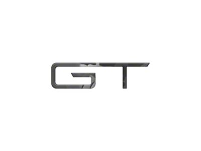 Rear GT Emblem Inserts; Reflective Black Shadow (2024 Mustang GT)