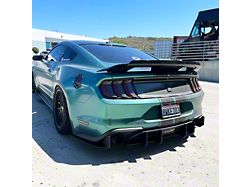 Stealth Diffuser; Full 3-Piece; Black (18-23 Mustang EcoBoost w/o Active Exhaust)