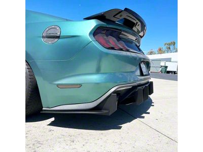 Stealth Diffuser Side Extensions (18-23 Mustang EcoBoost w/o Active Exhaust)