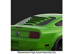 Tekno 1 Rear Window Louvers; Satin Black (05-14 Mustang Coupe)