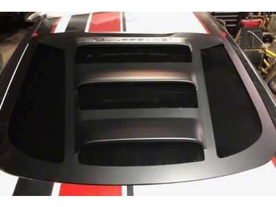 Tekno 2 Rear Window Louvers; Satin Black (15-25 Mustang Fastback)