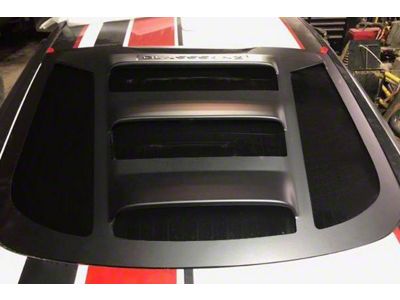 Tekno 2 Rear Window Louvers; Satin Black (15-24 Mustang Fastback)