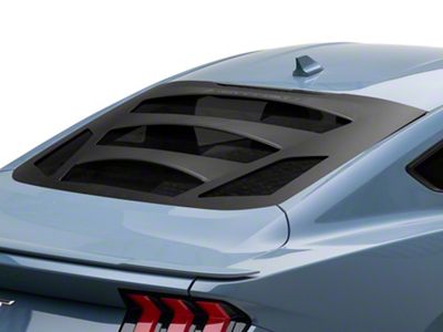 Tekno 3 Rear Window Louvers; Satin Black (15-25 Mustang Fastback)