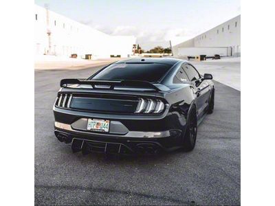 Wicker Bill; Polished (18-23 Mustang w/ Performance Pack Rear Spoiler)