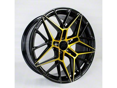 STR Fusion Forged STR801 Magic Gold Wheel; Rear Only; 20x10.5; 32mm Offset (05-09 Mustang)