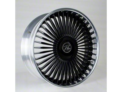 STR Fusion Forged STR803 Polish/Black/Polish Three-Piece Wheel; 24x9; 15mm Offset (06-10 RWD Charger)