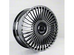 STR Fusion Forged STR803 Black Chrome Wheel; Rear Only; 20x10; 35mm Offset (15-23 Mustang)