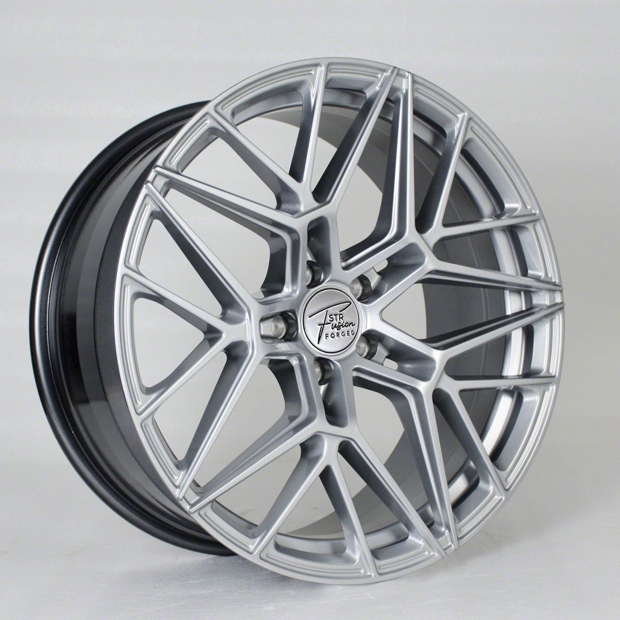 STR Fusion Forged Camaro STR801 Hyper Silver Wheel; 20x9; 27mm Offset ...