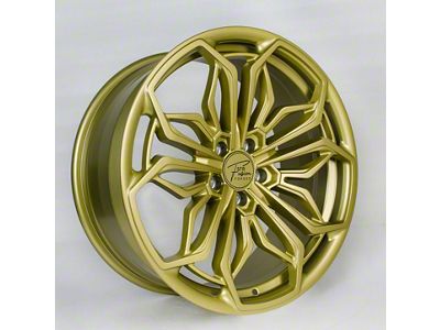 STR Fusion Forged STR802 Satin Gold Wheel; Rear Only; 20x10.5; 32mm Offset (16-24 Camaro)