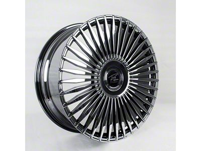 STR Fusion Forged STR803 Black Chrome Wheel; Rear Only; 22x10; 35mm Offset (24-26 Mustang)