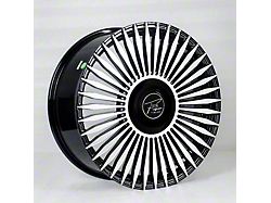 STR Fusion Forged STR803 Black Machined Face Wheel; 20x8.5; 35mm Offset (24-26 Mustang)