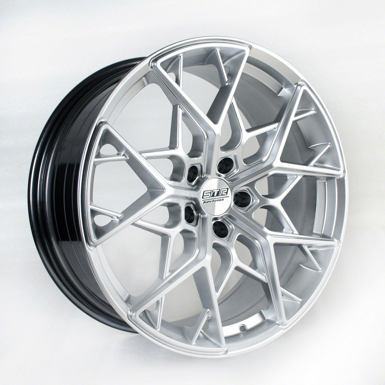 STR Racing Mustang STR914 Hyper Silver Wheel; 20x8.5; 30mm Offset ...