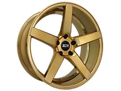 STR Racing STR607 Candy Gold Wheel; Rear Only; 20x10.5; 35mm Offset (10-15 Camaro, Excluding Z/28)