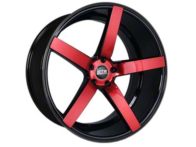 STR Racing STR607 Magic Red Wheel; 20x9; 30mm Offset (10-14 Mustang)