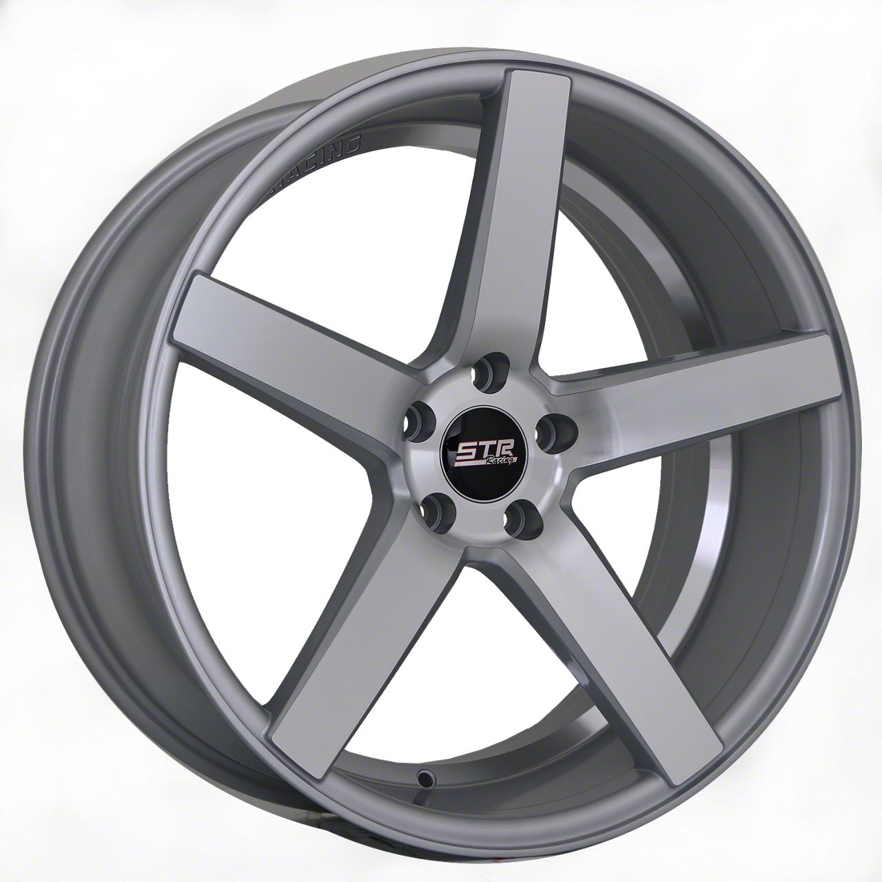 STR Racing Mustang STR607 Silver Machined Face Wheel; 20x9; 30mm Offset ...