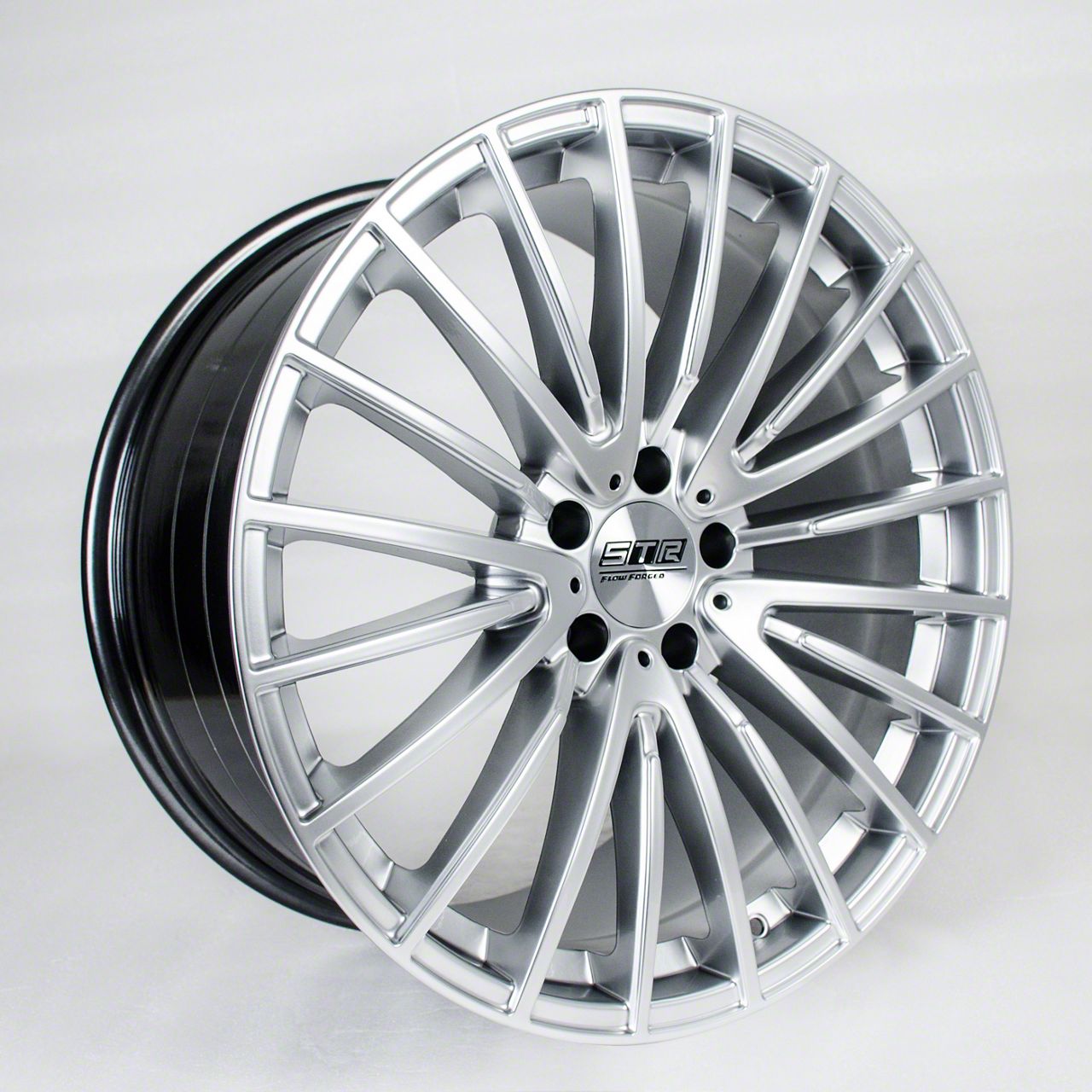 STR Racing Mustang STR913 Hyper Silver Wheel; Rear Only; 20x10; 35mm ...