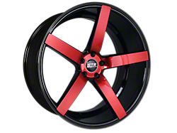 STR Racing STR607 Magic Red Wheel; 20x9; 30mm Offset (15-23 Mustang, Excluding GT500)