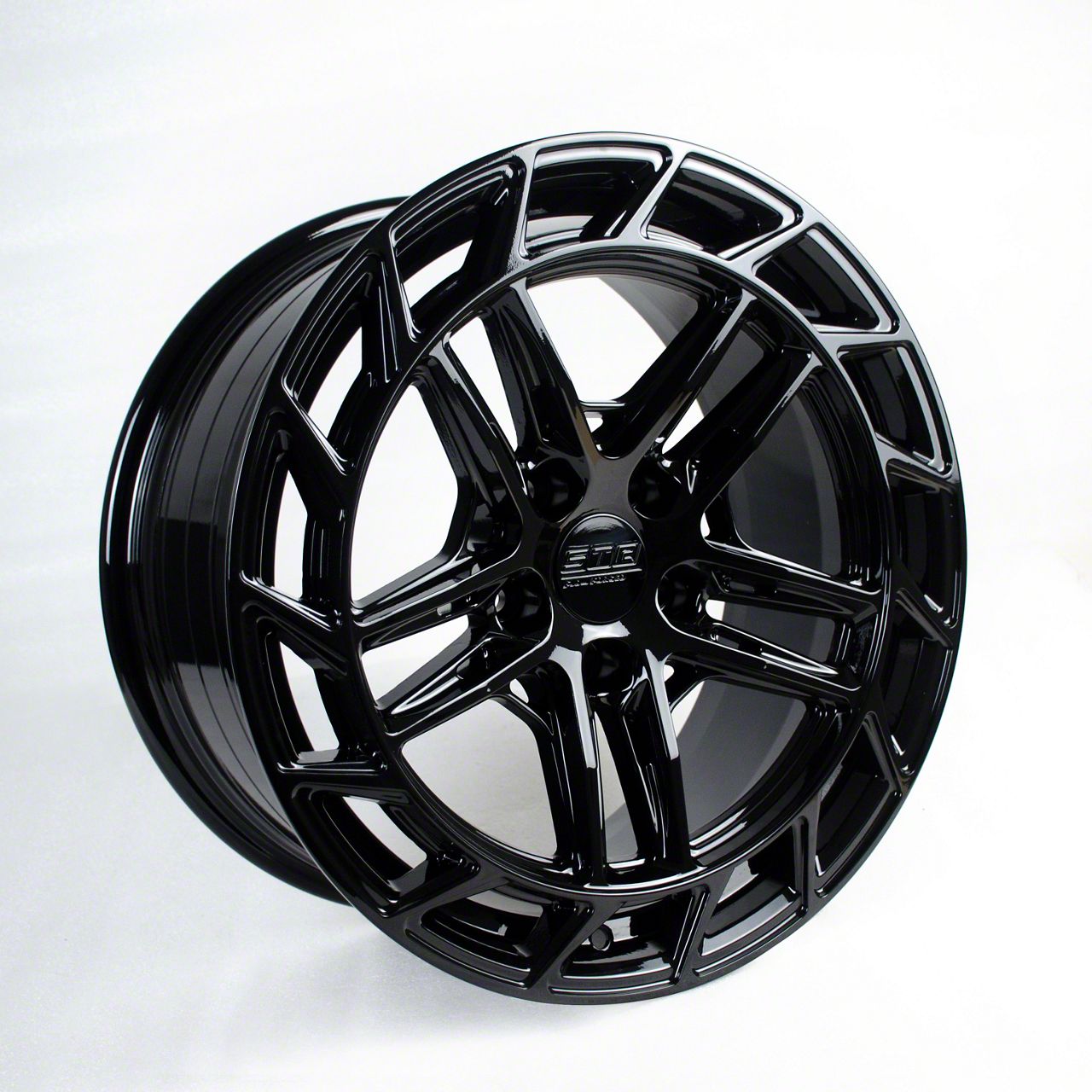 STR Racing Mustang STR915 Gloss Black Wheel; 18x8.5; 30mm Offset ...