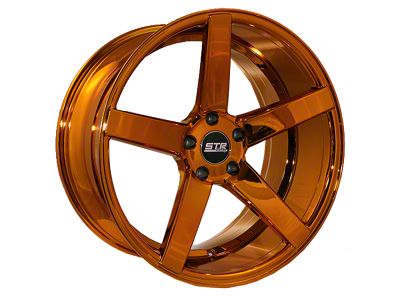 STR Racing STR607 Candy Orange Gold Wheel; Rear Only; 20x10.5; 20mm Offset (11-23 RWD Charger, Excluding Widebody)